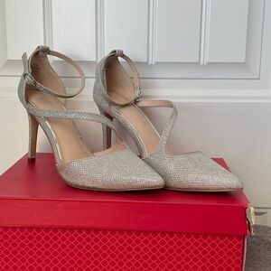 Elegant Silver Women's Heels